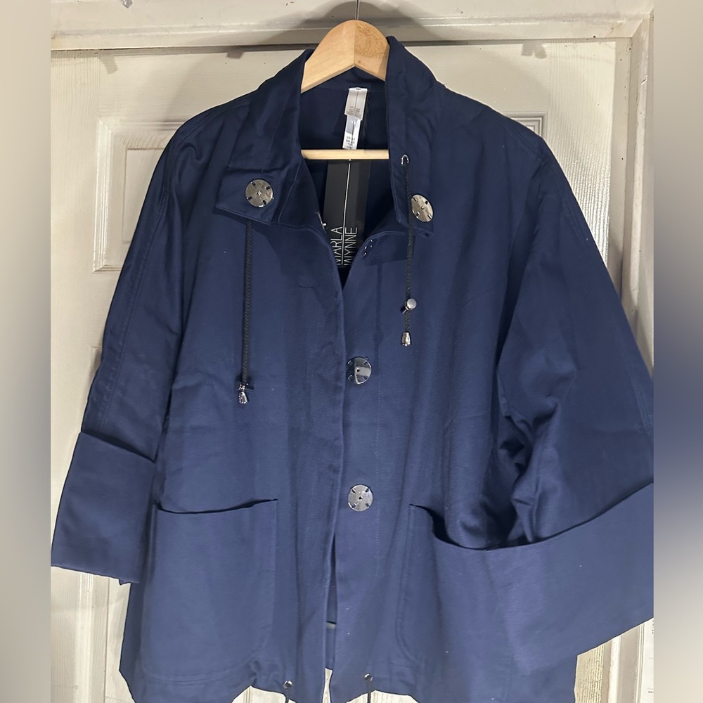 MarlaWynne Deep Blue Utility Jacket